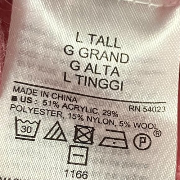 Old Navy Pink Speckled Cable-Knit Popcorn Sweater Women's Size L TALL - Picture 9 of 9